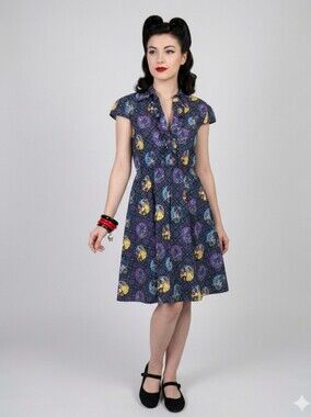 Handmade Disney Beauty & the Beast Stained Glass Dress, VGUC, Approximate Size S